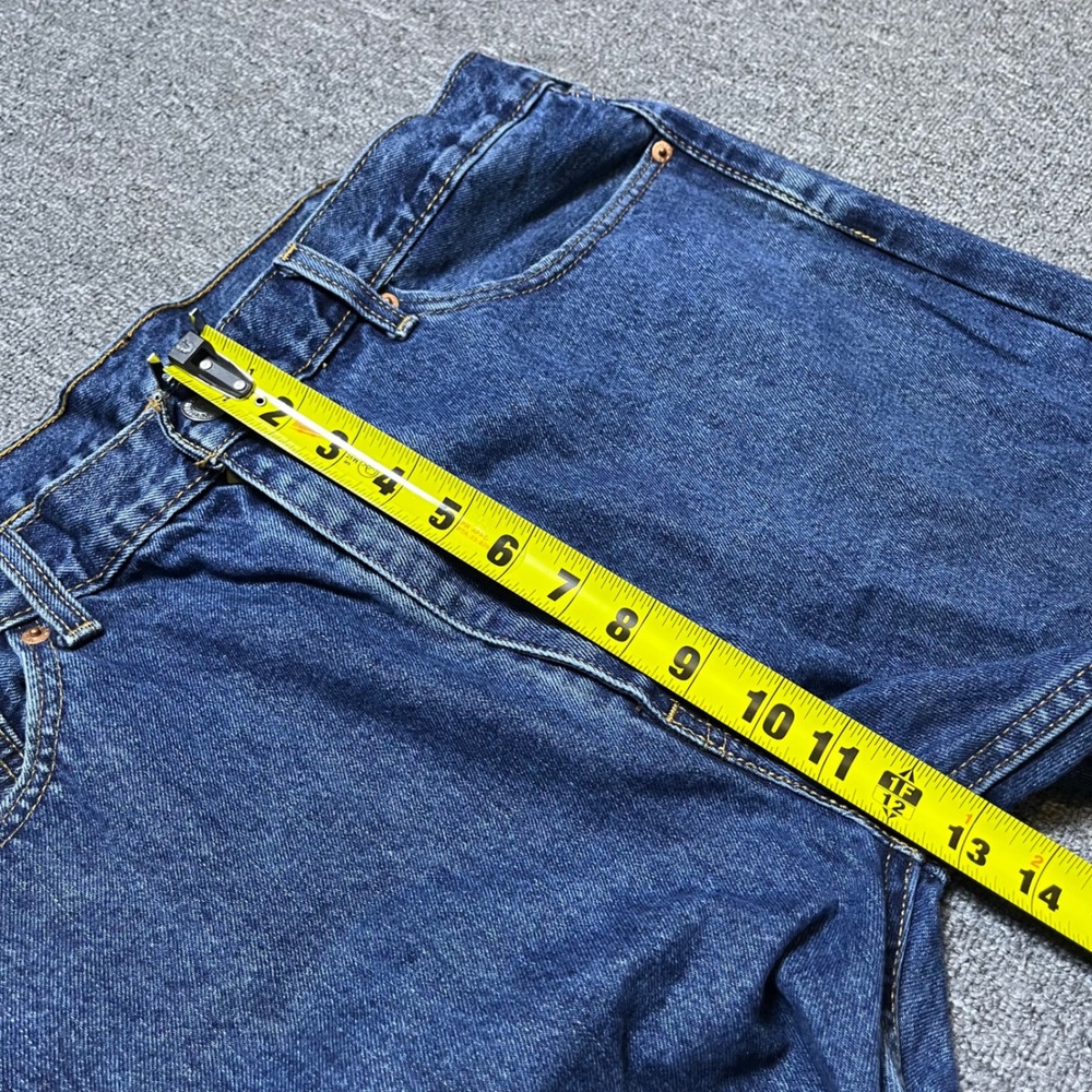 Levi's 505 Regular Fit Jeans W40 L32 Blue Denim Straight Leg Workwear - Picture 11 of 12